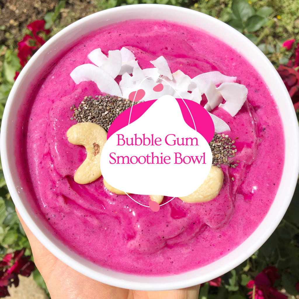 Bubble Gum Smoothie Bowl Lauren Vacula