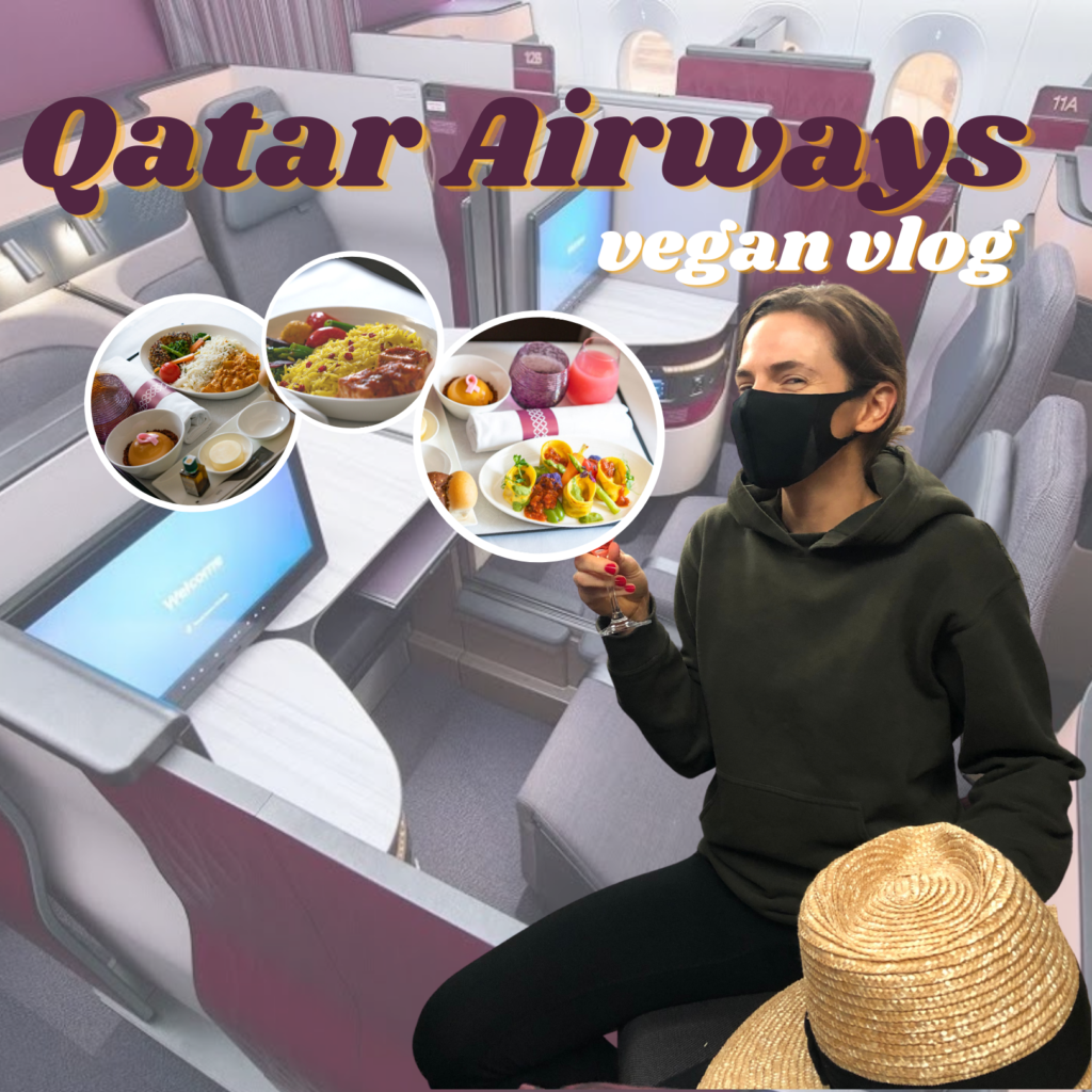 Qatar Airways Vegan Business Class Menu & QSuites Experience - Lauren ...